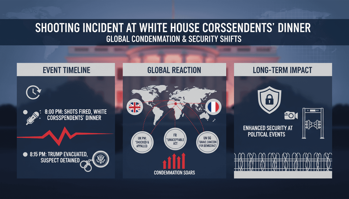 Shooting Incident at White House Correspondents' Dinner Leads to Global Condemnation