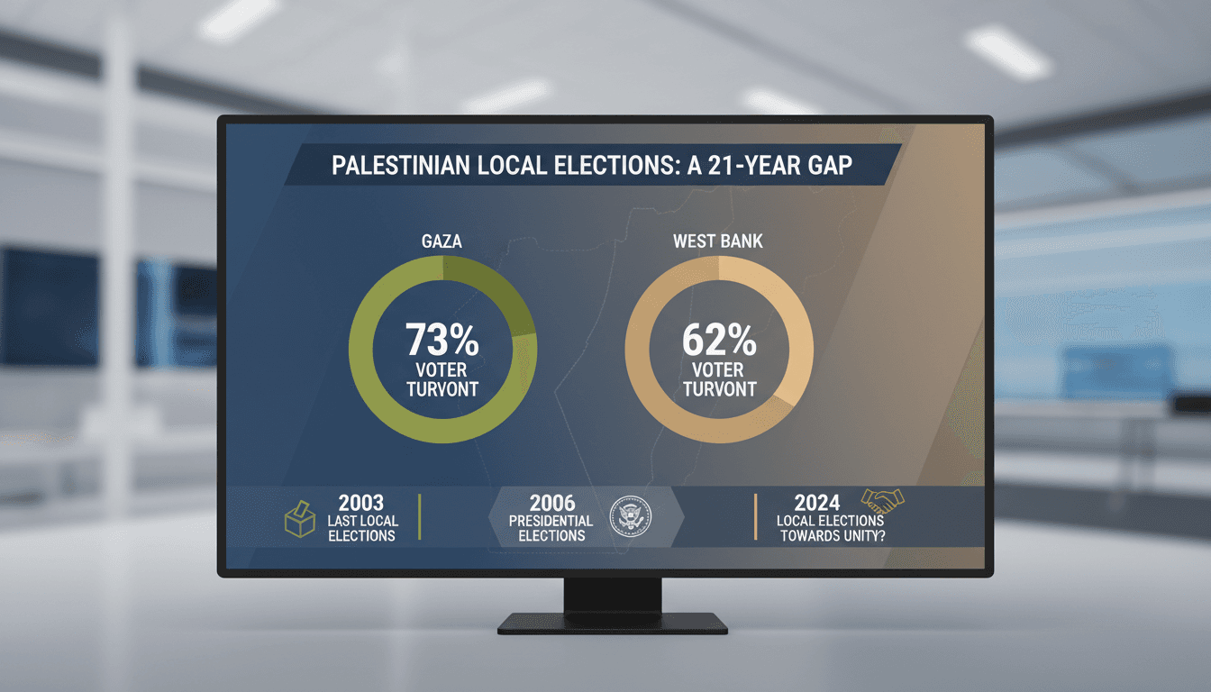 Palestinians hold local elections in Gaza and West Bank for the first time in over two decades