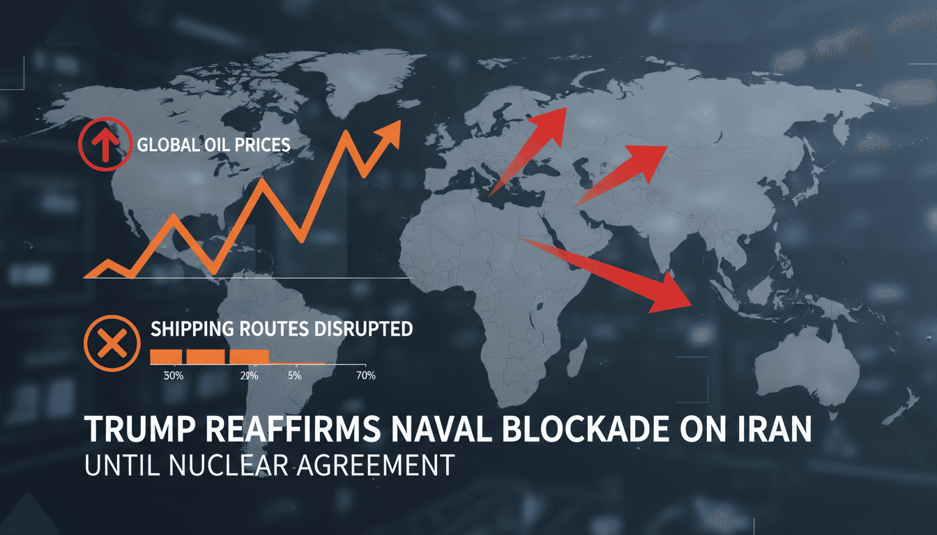 Trump Reaffirms Naval Blockade on Iran Until Nuclear Agreement is Reached