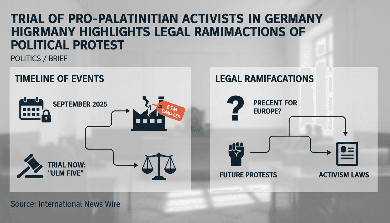 Trial of pro-Palestinian activists in Germany highlights legal ramifications of political protest