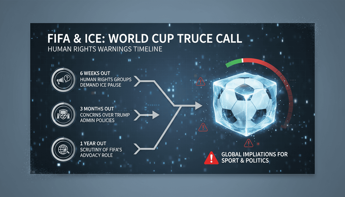 Human rights groups urge FIFA for ICE truce during World Cup