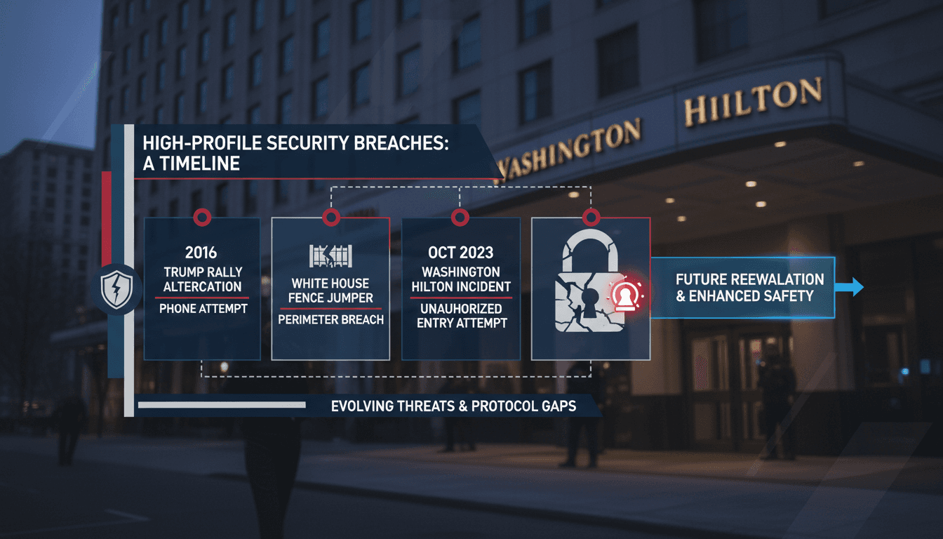 Security breach at Washington Hilton raises concerns for former President Trump's safety