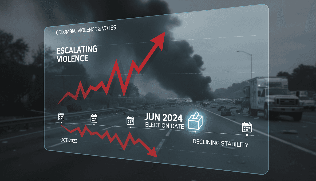 Deadly bombing in Colombia kills at least 21 ahead of elections