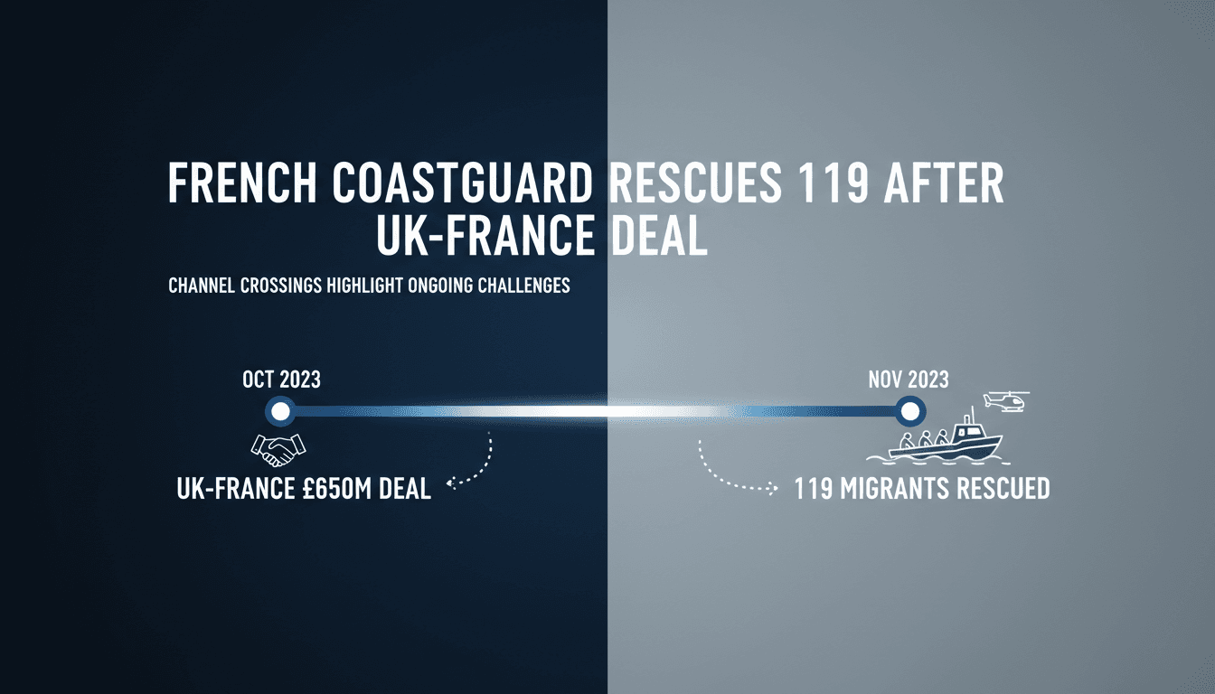 French Coastguard Rescues 119 Migrants in English Channel Following UK-France Deal