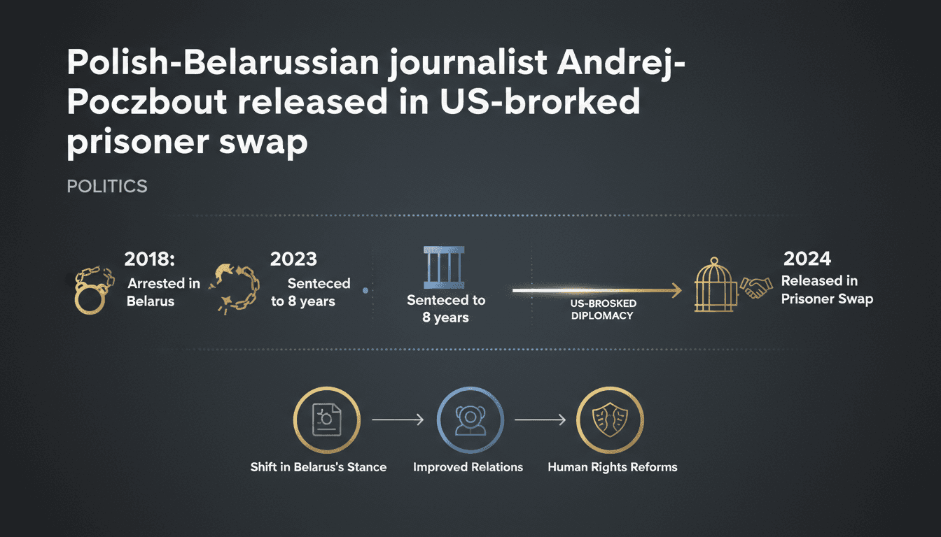 Polish-Belarusian journalist Andrzej Poczobut released in US-brokered prisoner swap
