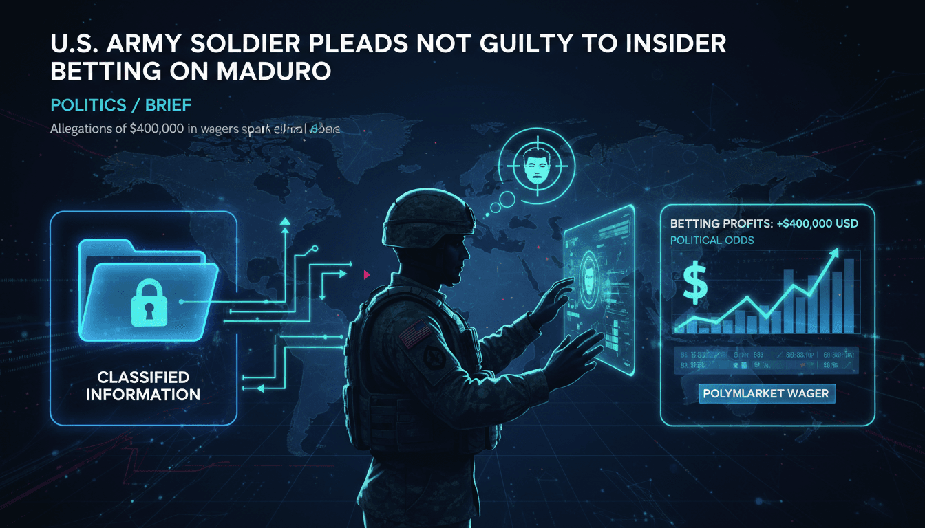 U.S. Army Soldier Pleads Not Guilty to Insider Betting on Venezuelan President Maduro