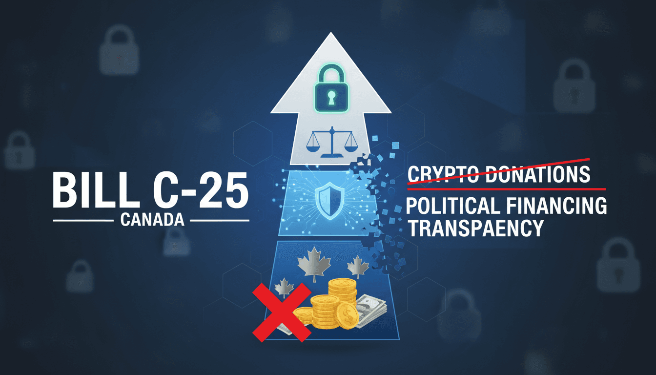 Canada advances Bill C-25 to ban cryptocurrency donations in federal elections