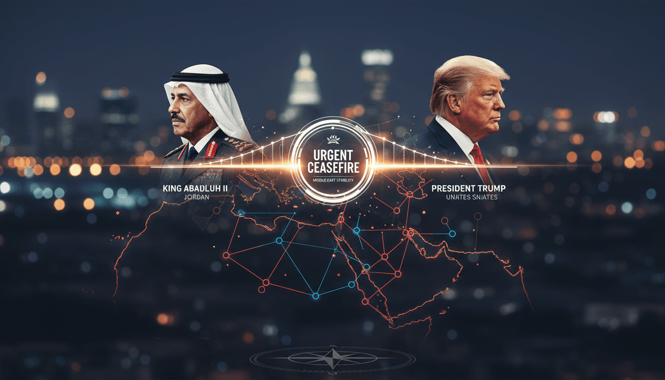Jordan and US leaders discuss urgent ceasefire for Middle East stability