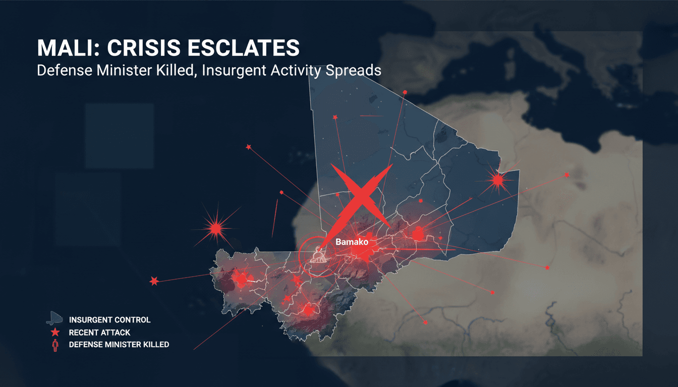 Mali's military government faces crisis after insurgent attacks kill defense minister