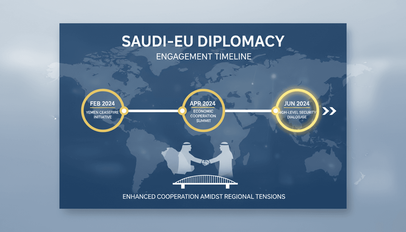 Saudi Foreign Minister engages in diplomatic talks with EU High Representative