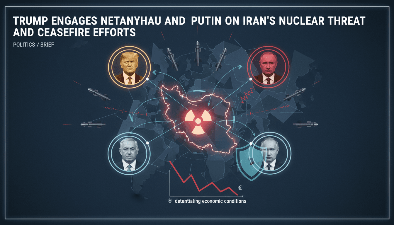 Trump Engages Netanyahu and Putin on Iran's Nuclear Threat and Ceasefire Efforts