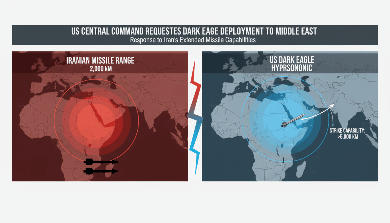 US Central Command Requests Deployment of Dark Eagle Hypersonic Missile to Middle East