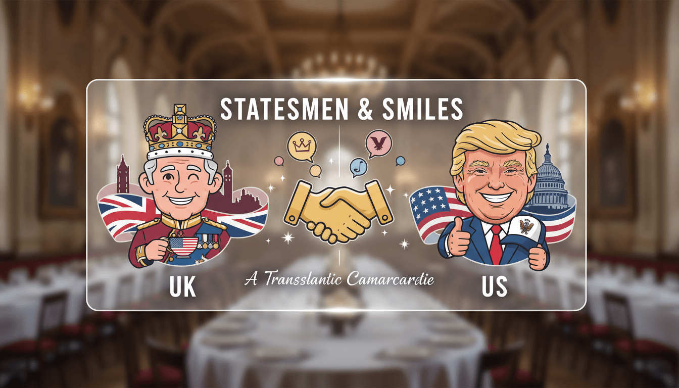 King Charles III and Donald Trump share humorous exchange at state banquet in Washington