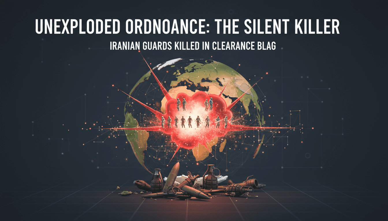 Fourteen Iranian Revolutionary Guard members killed in unexploded ordnance operation