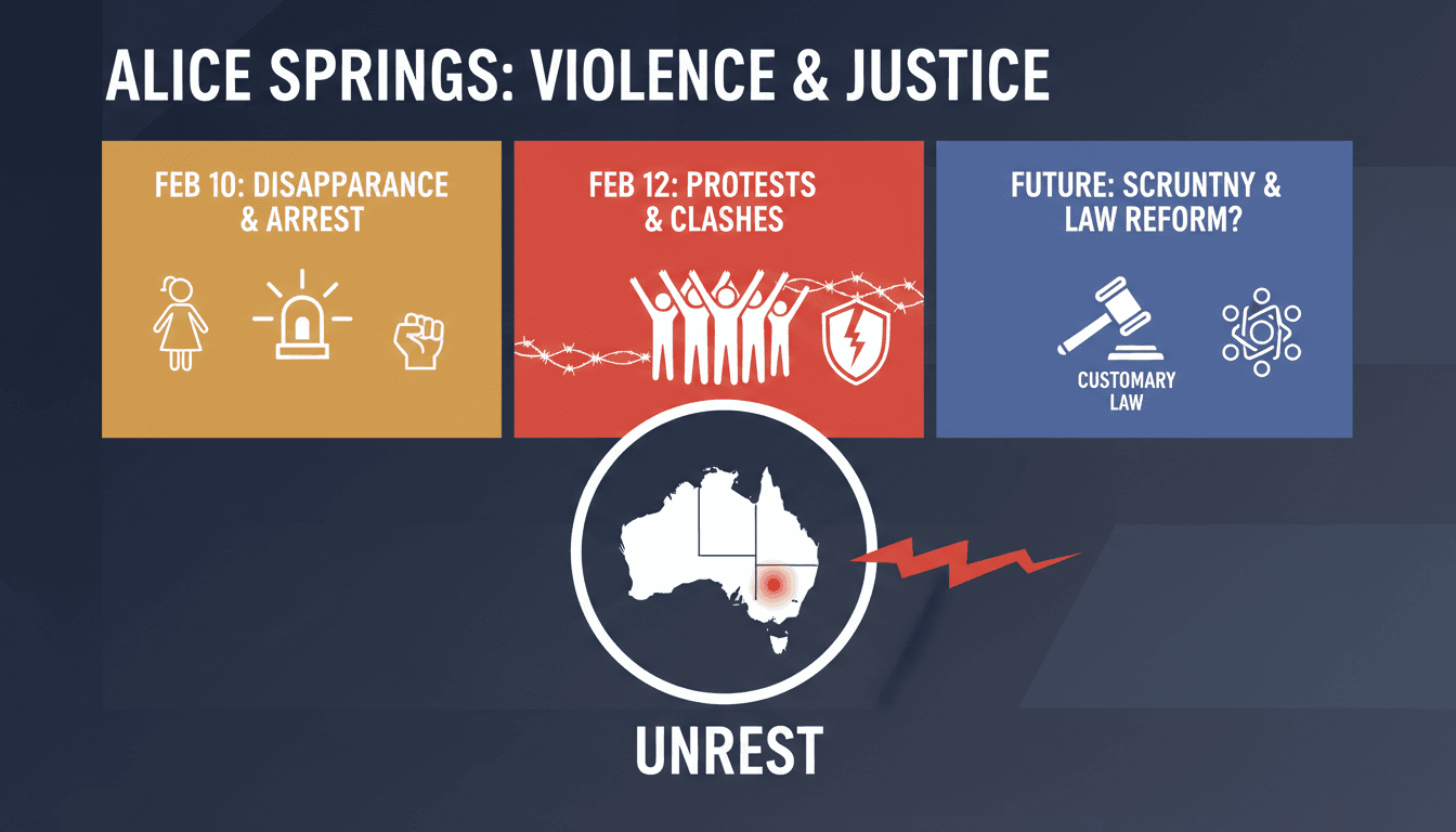 Violence Erupts in Alice Springs Amid Protests Over Child Murder Case