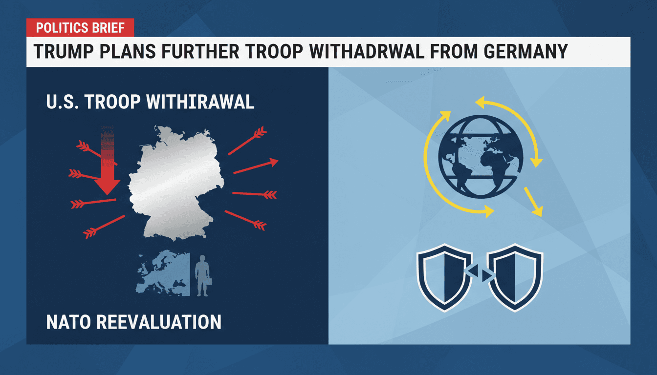 Trump plans further troop withdrawal from Germany amid Republican concerns