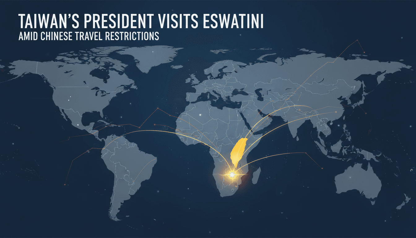 Taiwan's President visits Eswatini amid Chinese travel restrictions