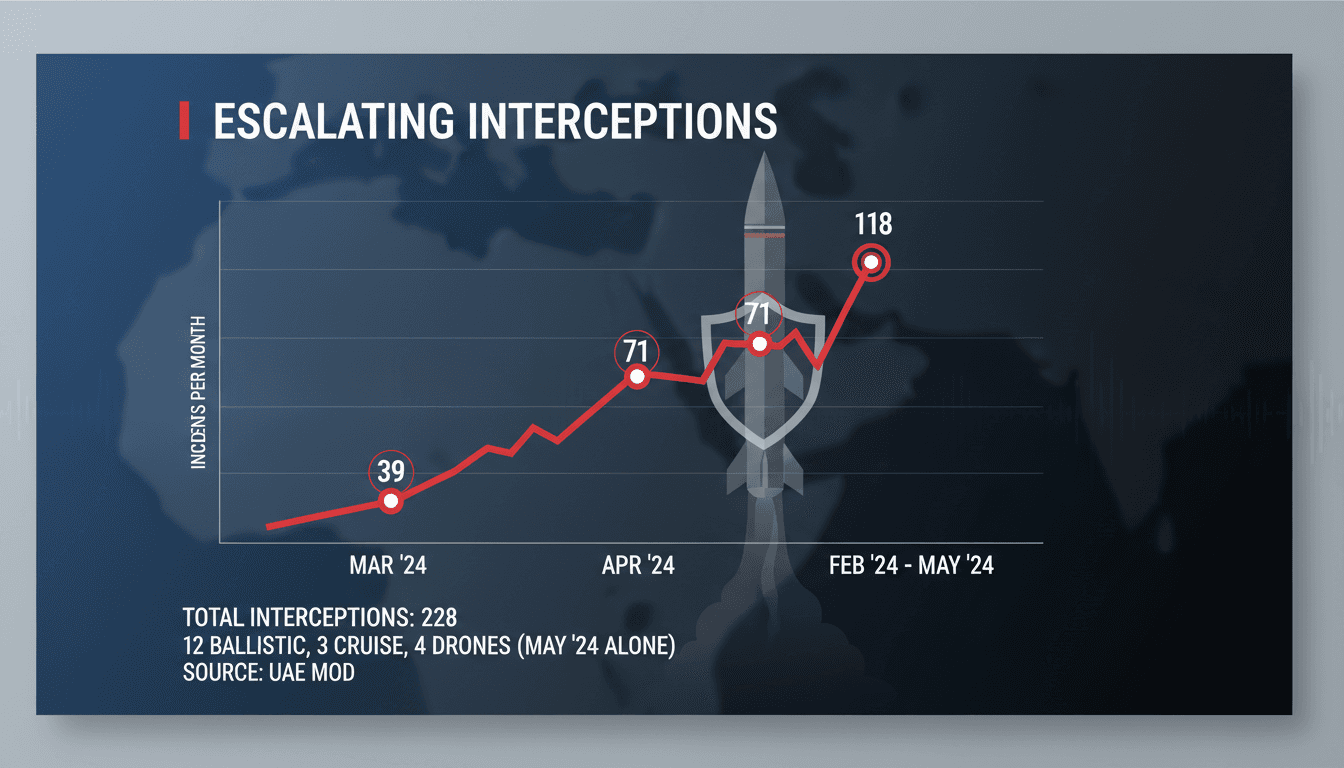UAE defense forces intercepting missiles and drones from Iran