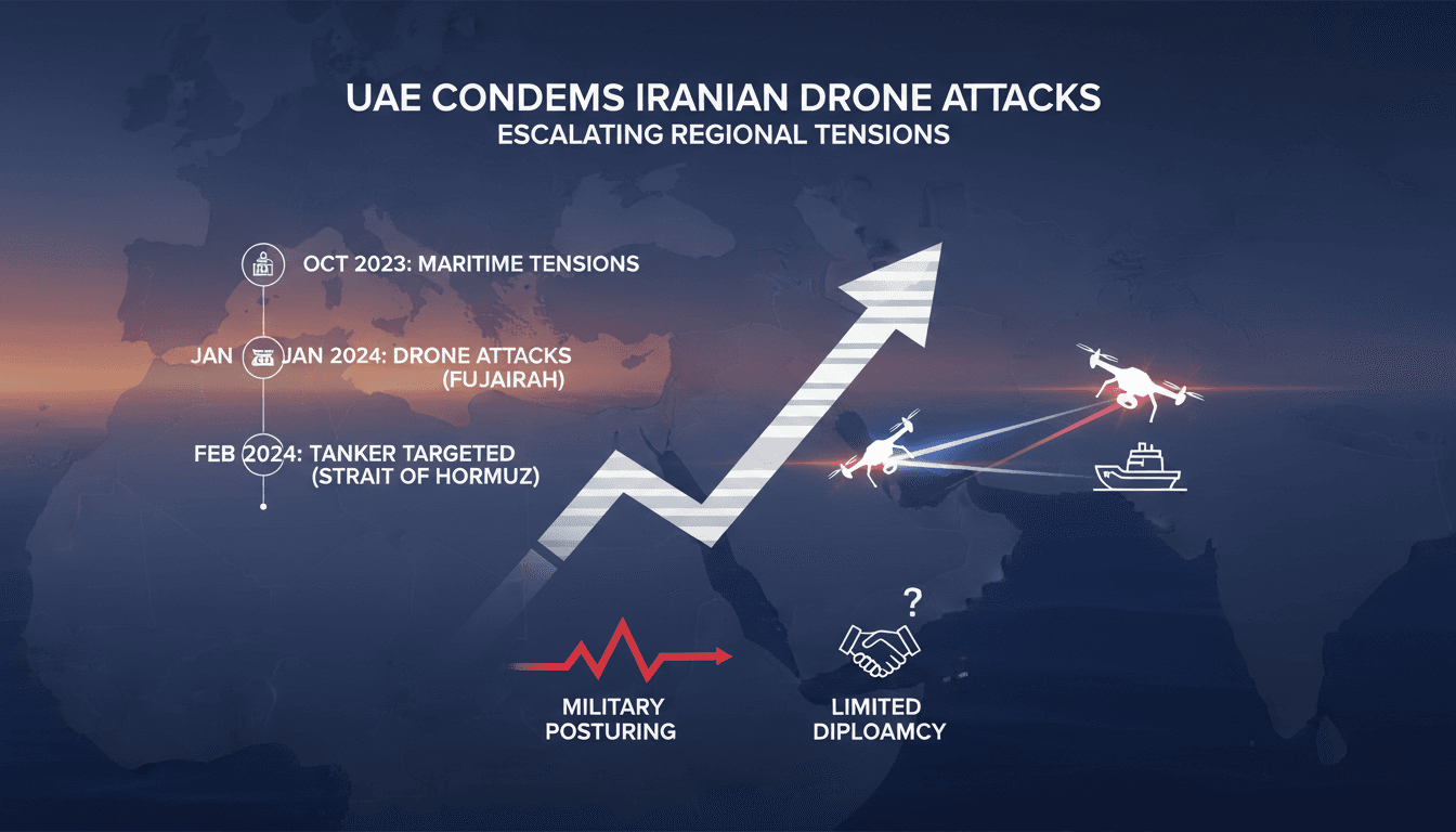 UAE condemns Iranian drone attacks amid escalating regional tensions