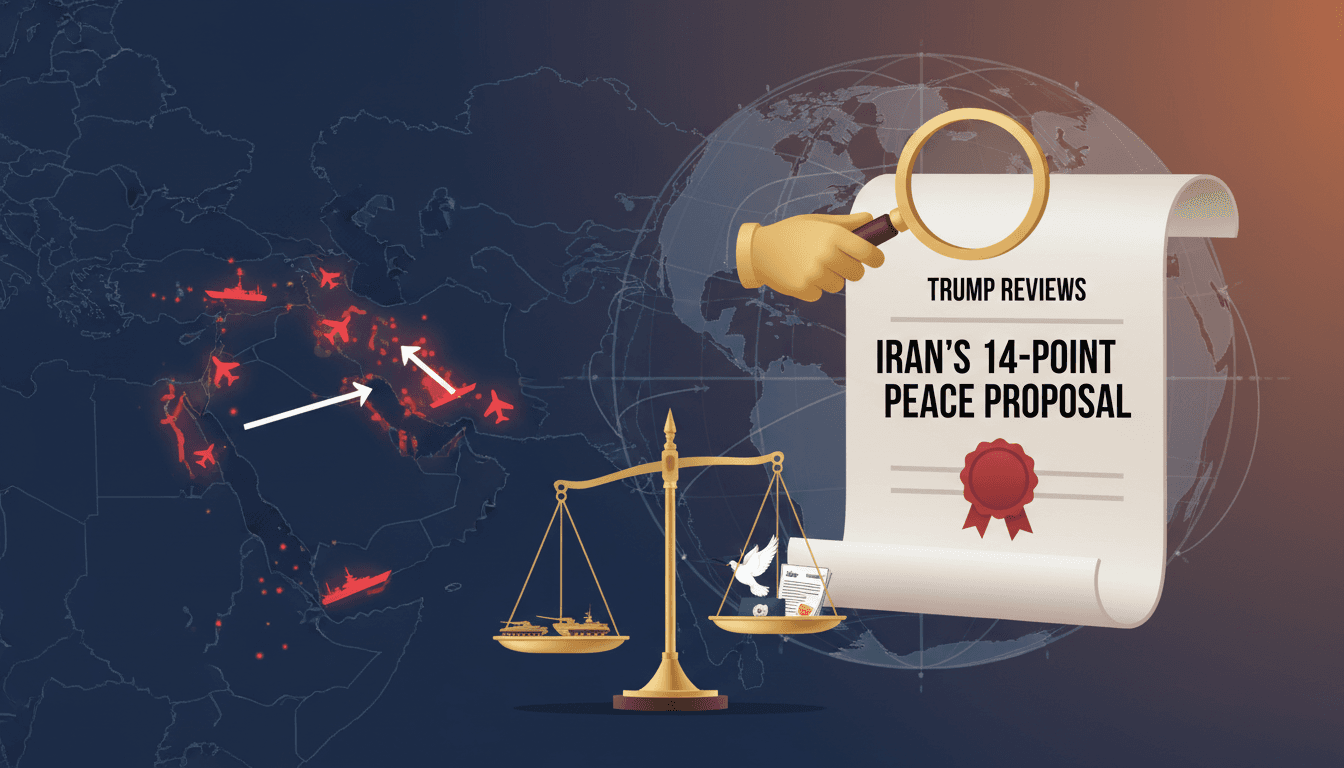 Trump Reviews Iran's Peace Proposal Amid Escalating Military Tensions