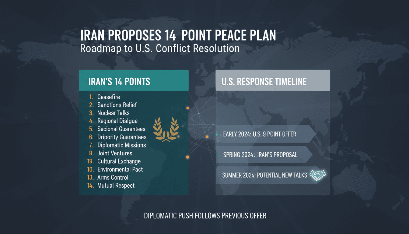 Iran Proposes 14-Point Roadmap to End Conflict with the U.S.