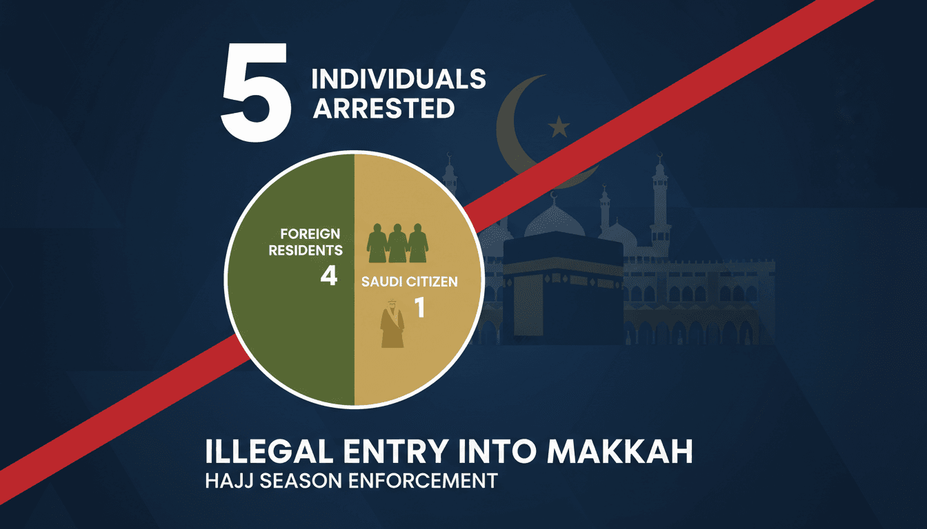 Arrests made for illegal entry into Makkah during Hajj season