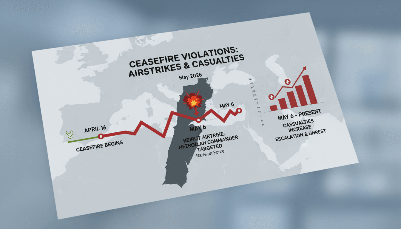 A map highlighting the location of the Israeli airstrike in Beirut and its implications for regional tensions.