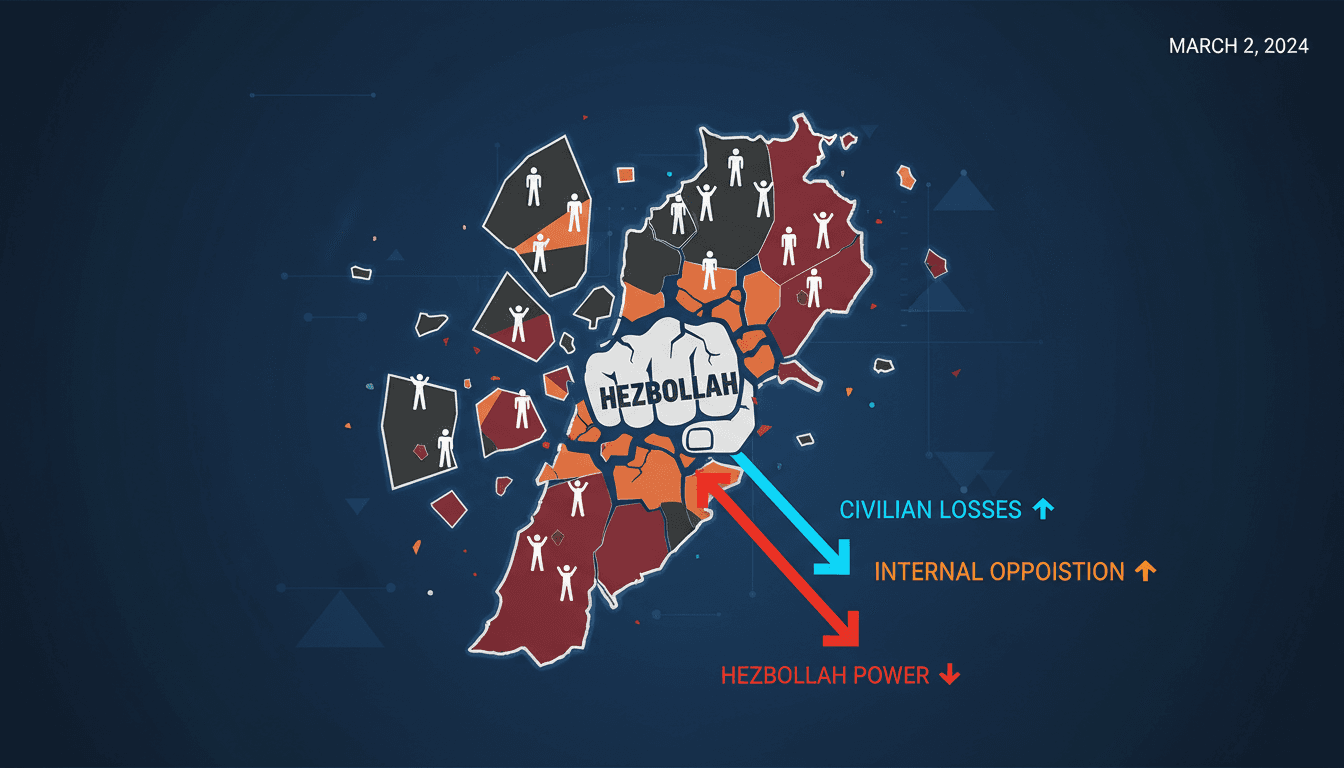 Hezbollah Faces Significant Losses and Political Opposition Amid Ongoing Conflict with Israel