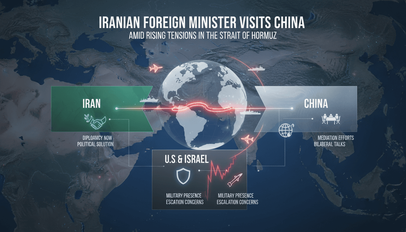 Iranian Foreign Minister Abbas Araghchi meeting with Chinese officials in Beijing.
