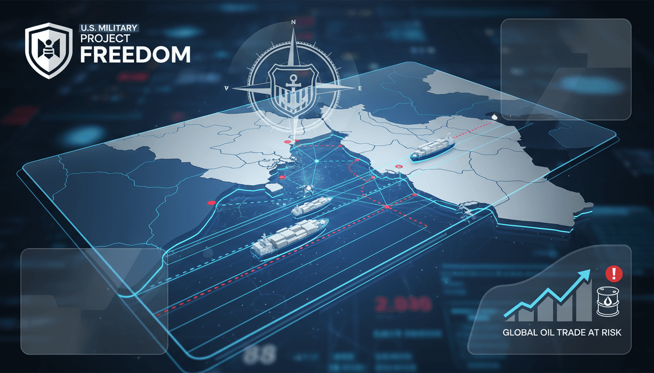 U.S. military initiates Project Freedom to secure shipping in Strait of Hormuz