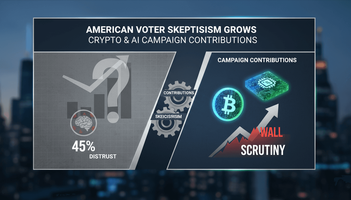 American Voter Skepticism Grows Over Cryptocurrency and AI Campaign Contributions