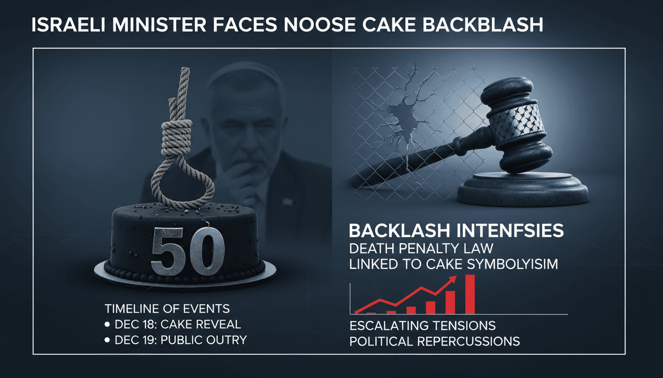 Israeli Minister Ben-Gvir Faces Backlash Over Noose-Themed Birthday Cake