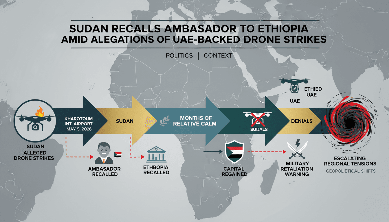 Sudan Recalls Ambassador to Ethiopia Amid Allegations of UAE-Backed Drone Strikes