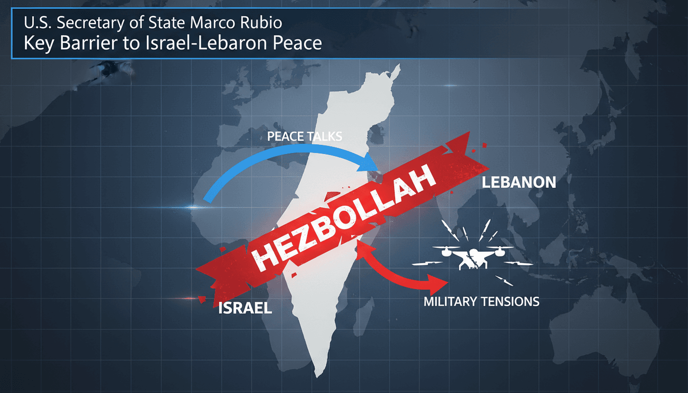 U.S. Secretary of State Marco Rubio discussing Israel-Lebanon relations