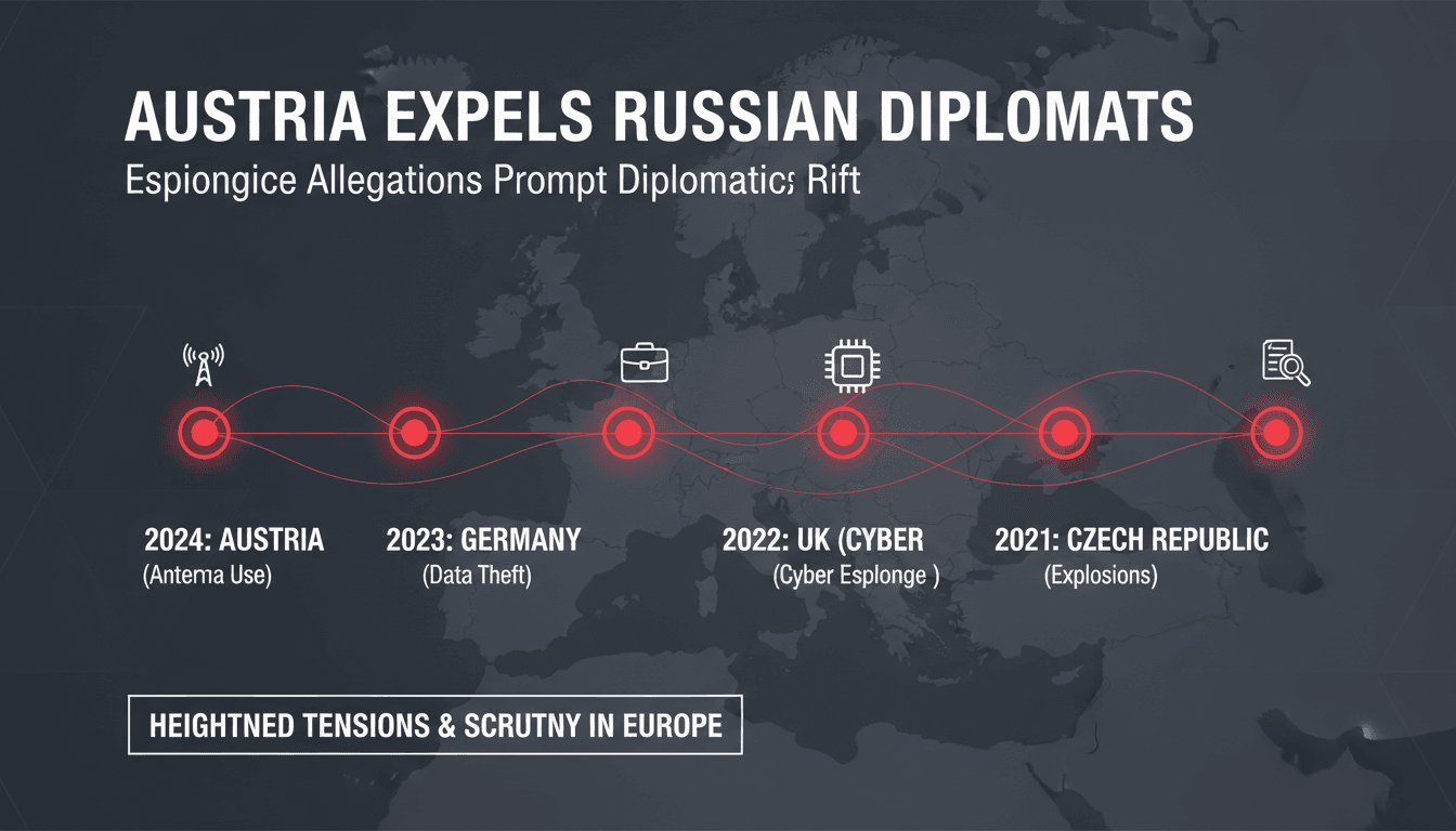 Austria expels three Russian diplomats over espionage allegations
