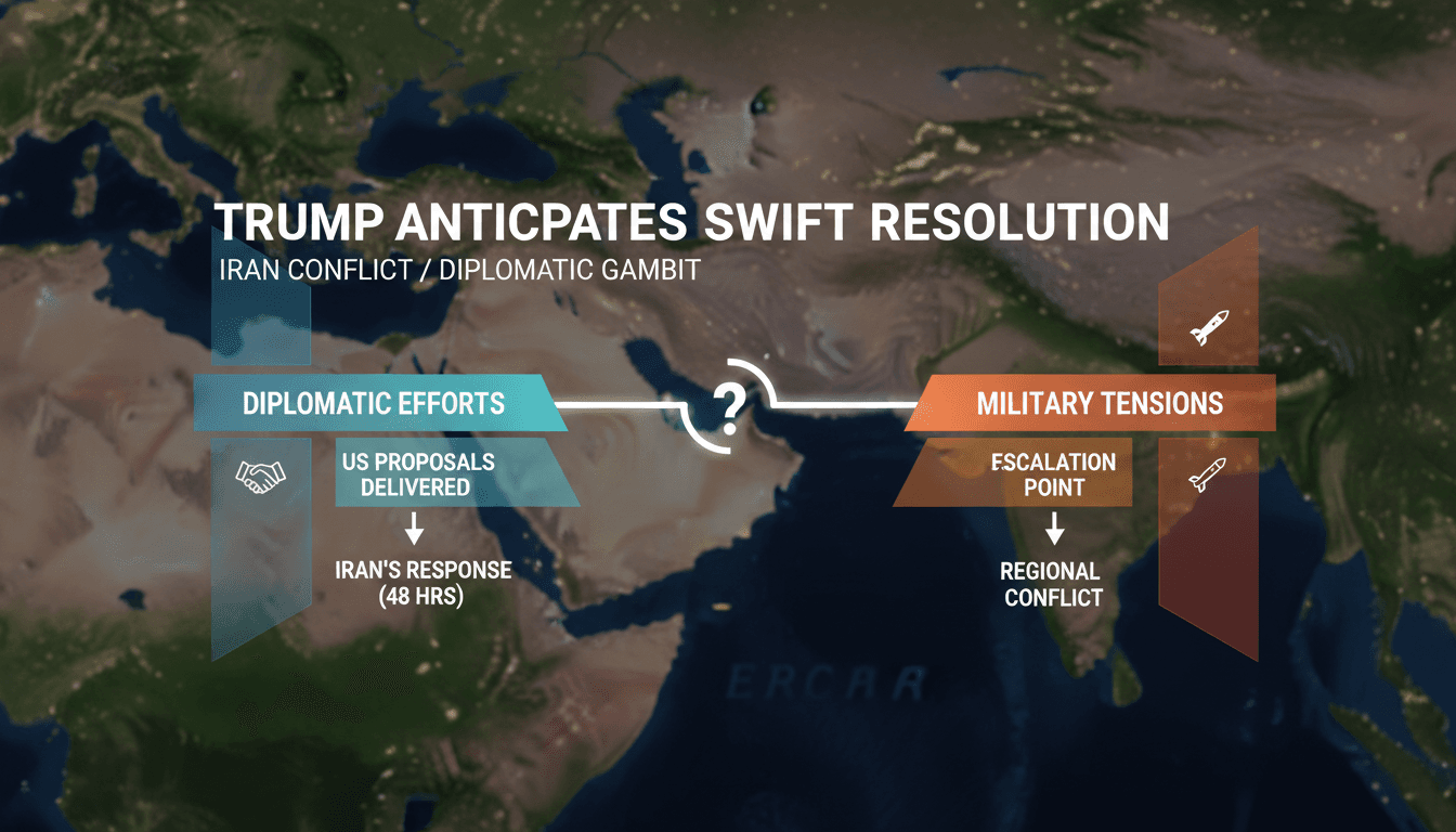 President Trump discussing Iran conflict resolution strategies