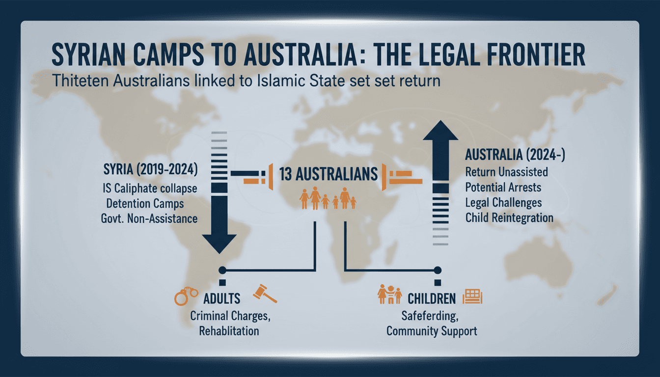 Thirteen Australians linked to Islamic State set to return from Syrian detention camps