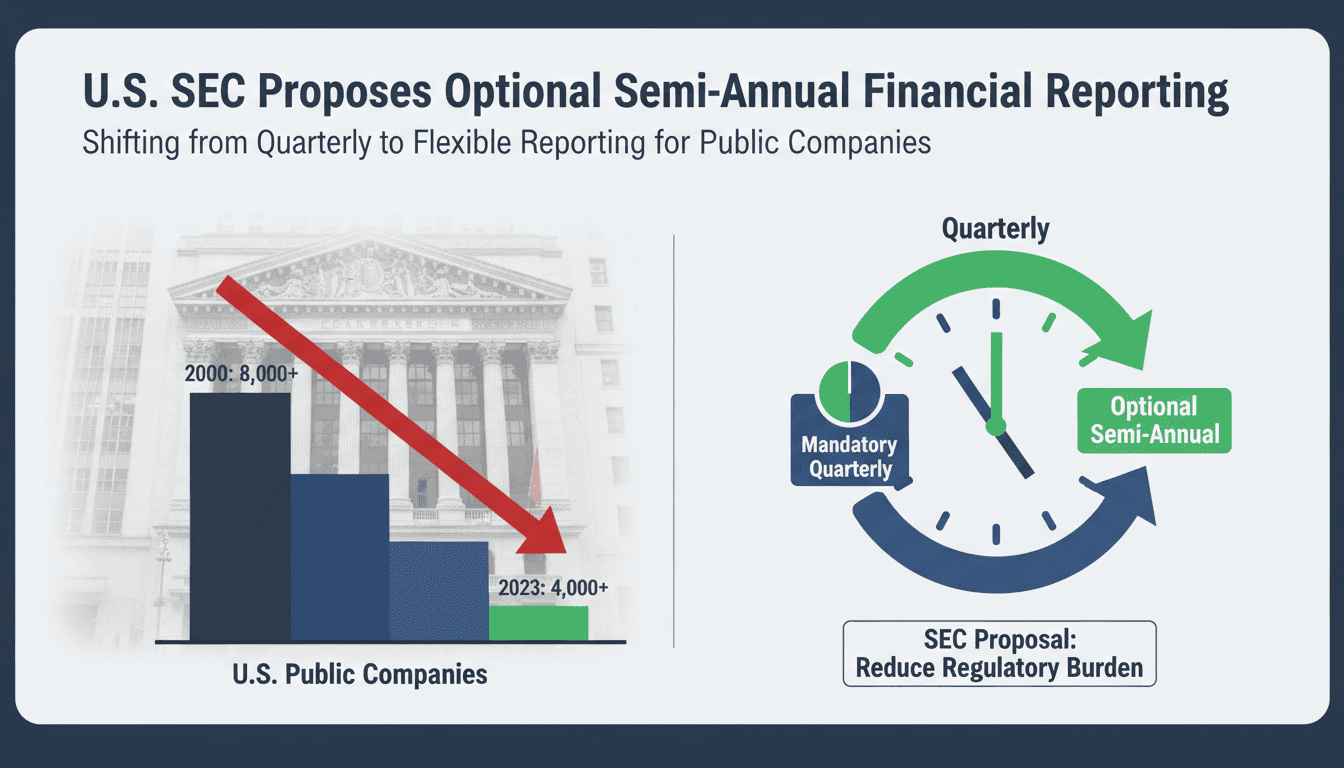 U.S. SEC Proposes Optional Semi-Annual Financial Reporting for Public Companies