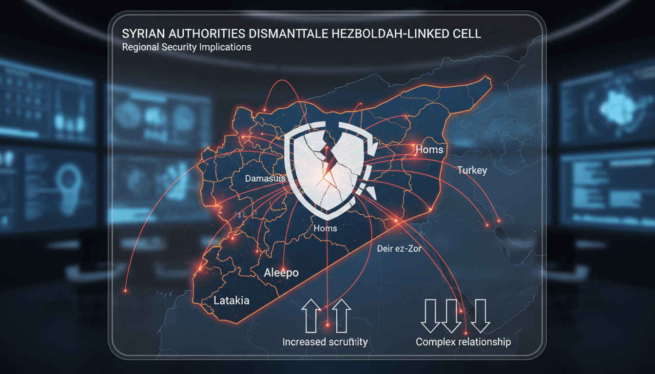 Syrian authorities dismantle Hezbollah-linked cell planning attacks
