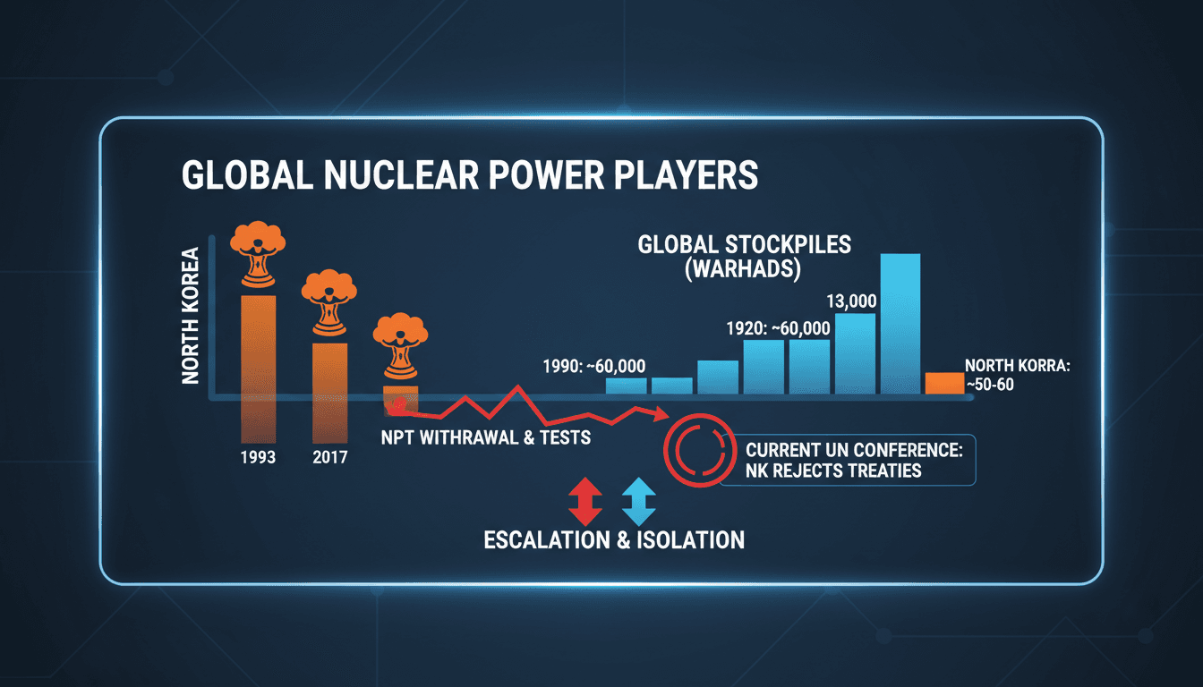 North Korea's nuclear program and international response visual analysis
