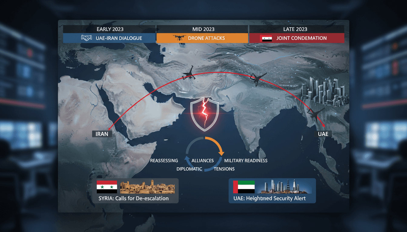 Syria and UAE condemn Iranian drone attacks on civilian sites