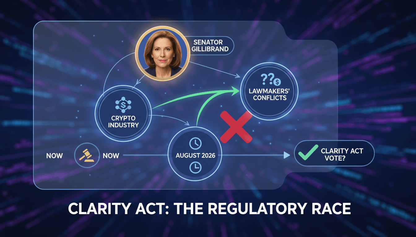 Senator Gillibrand Optimistic About CLARITY Act Vote Timeline Amid Conflict of Interest Concerns