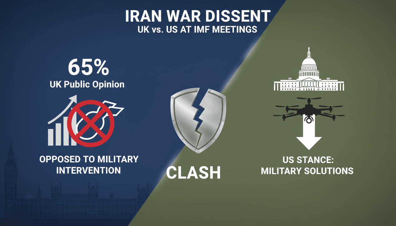 UK and US officials clash over Iran war during IMF meetings