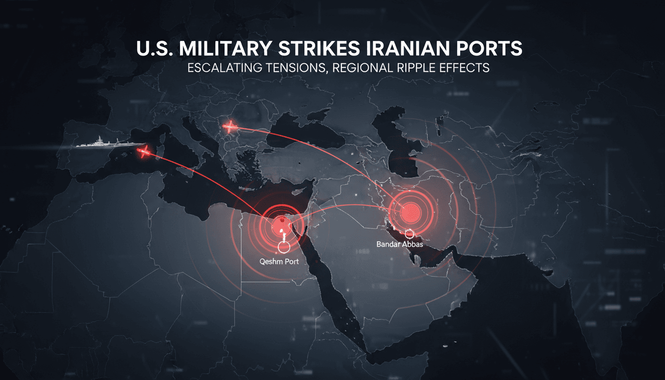 U.S. military airstrikes on Iranian ports and their implications