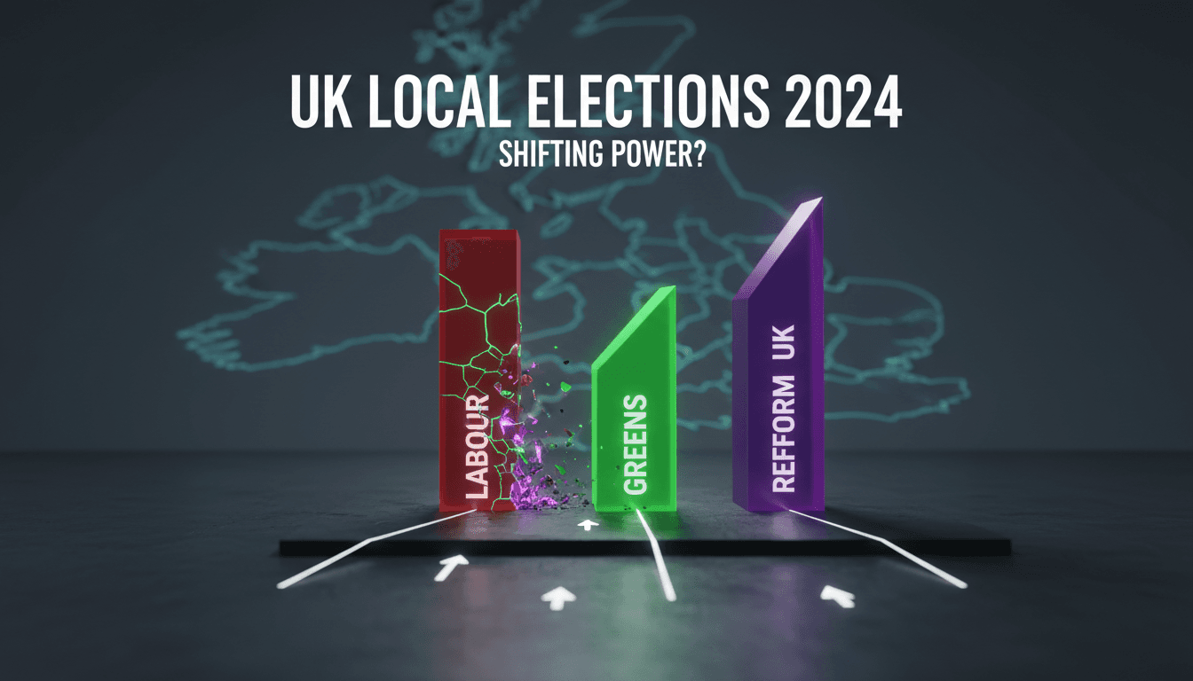 A visual representation of the UK local elections and party dynamics.