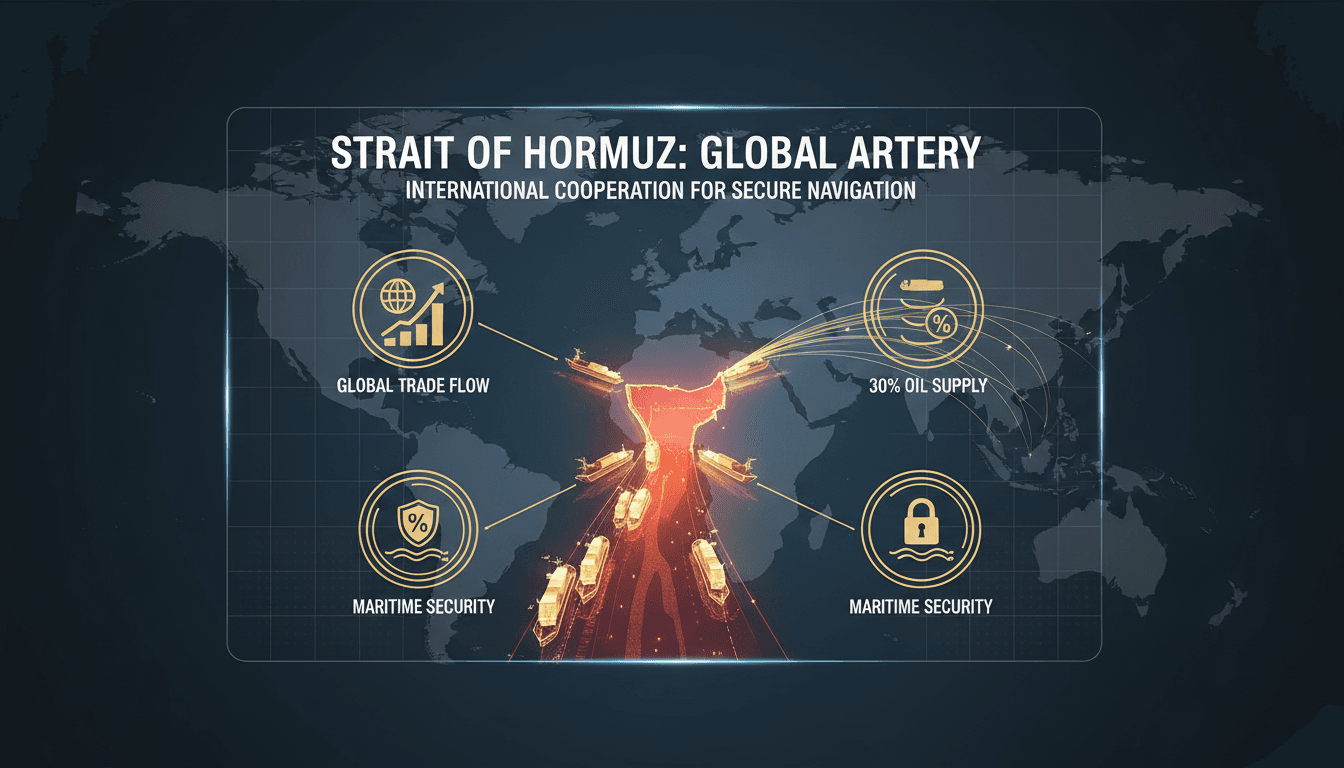 Saudi Arabia's representative at the UN discussing maritime security in the Strait of Hormuz.