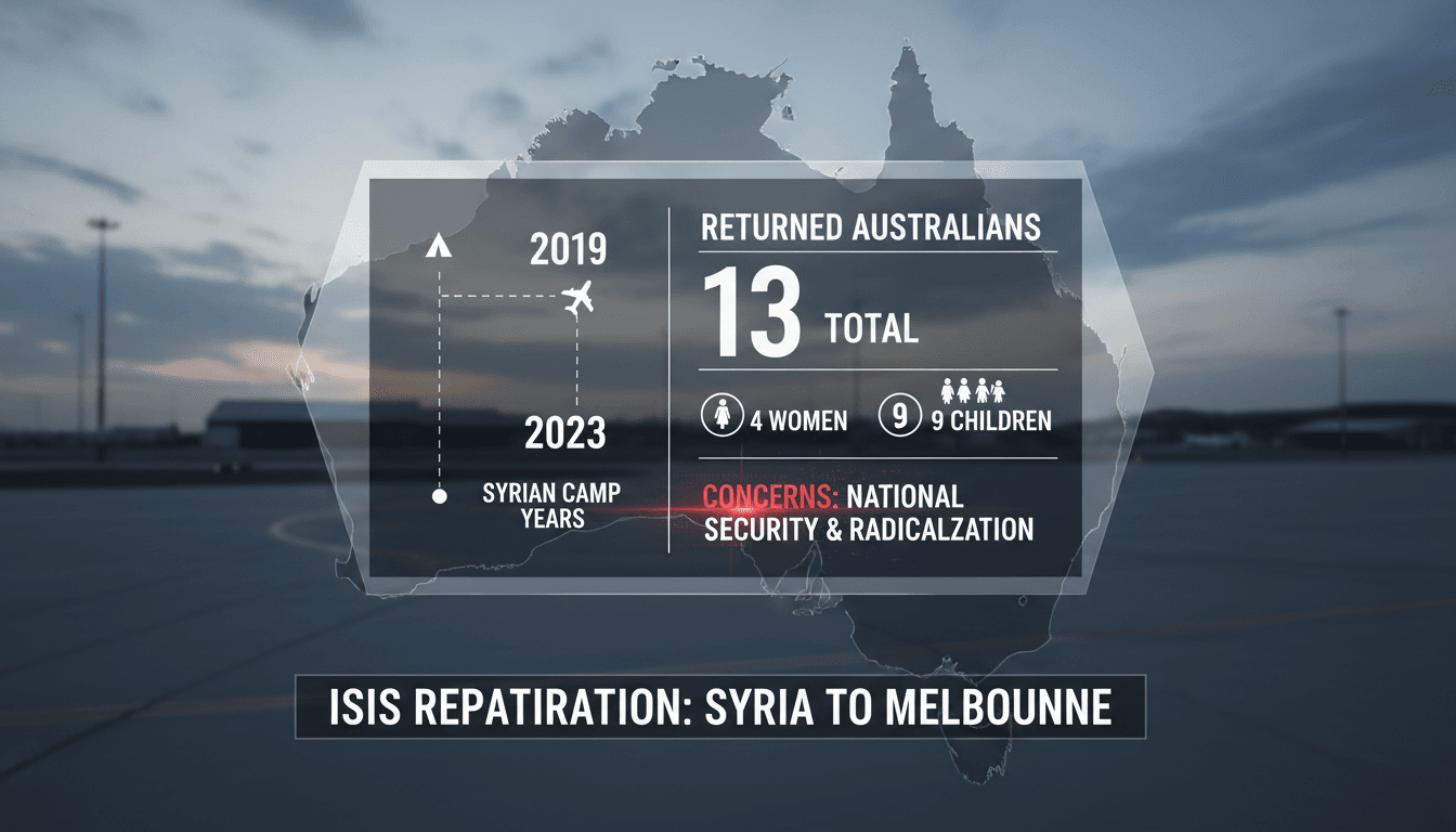 Thirteen Australians linked to ISIS repatriated from Syria to Melbourne