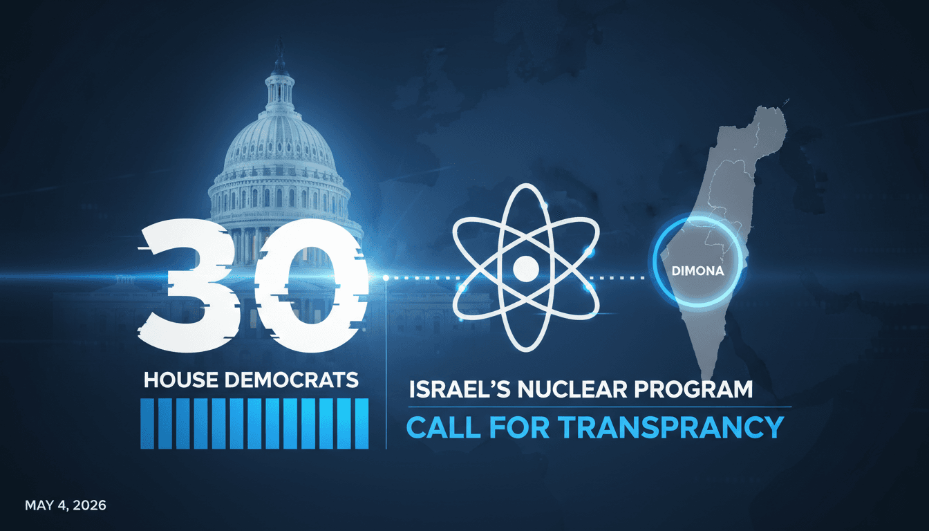 House Democrats Demand US Transparency on Israel's Nuclear Program