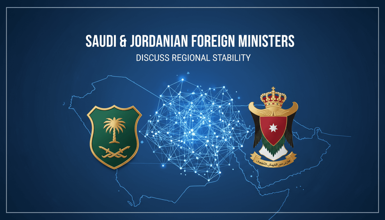 Saudi and Jordanian Foreign Ministers Discuss Regional Stability