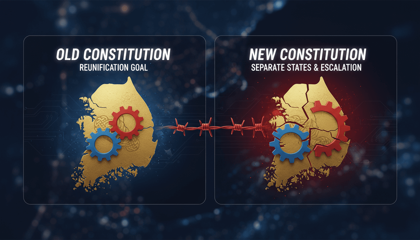 North Korea's Supreme People's Assembly session discussing constitutional changes.